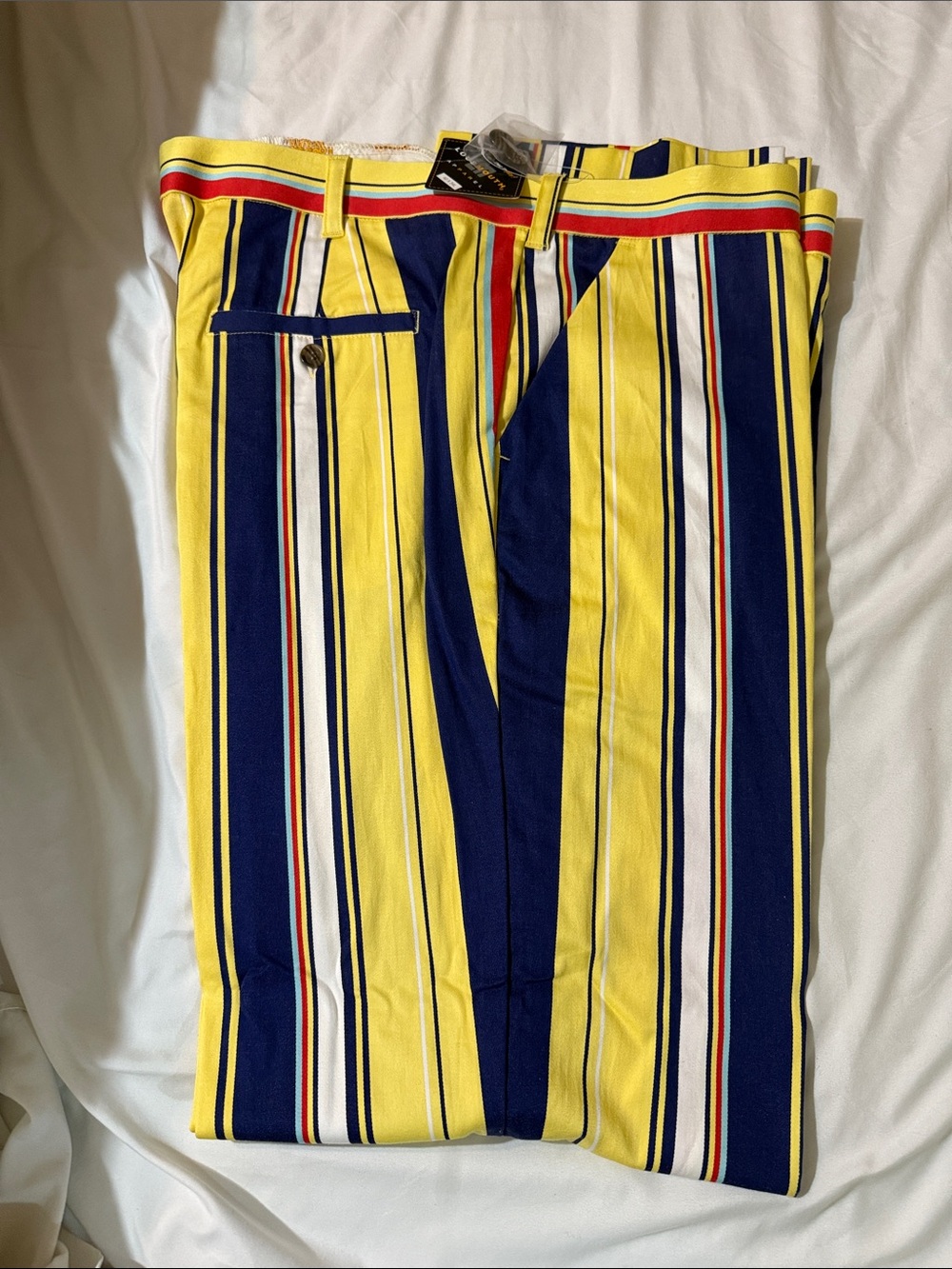 2 pair New Men's Loudmouth striped Pants. Golf pants or leisure.
